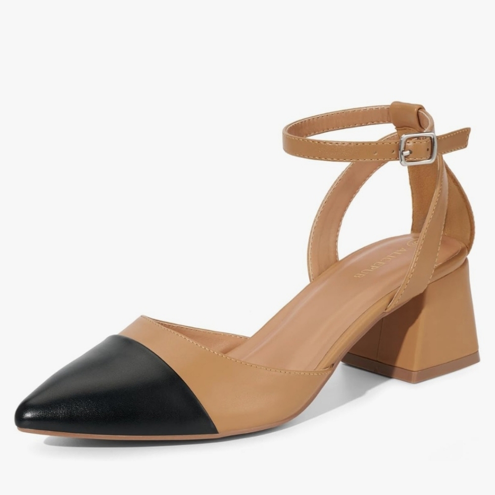 ALICEPUB Low Heel Ankle Strap Size 7 NWOT ♥️